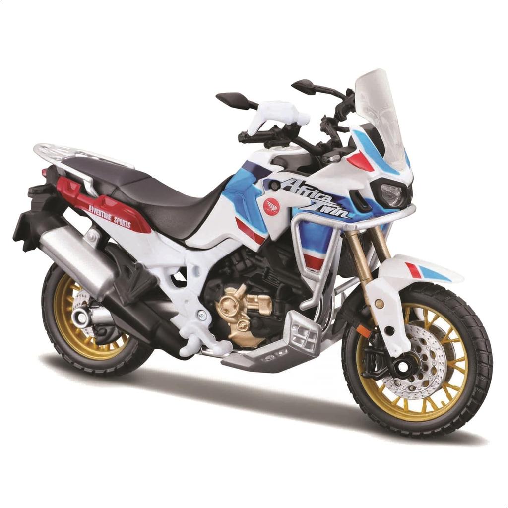 Bburago Honda Africa Twin Adventure Blu Modello di Motocicletta in Metallo pressofuso Prodotto Finito 1/18 / 18-51082