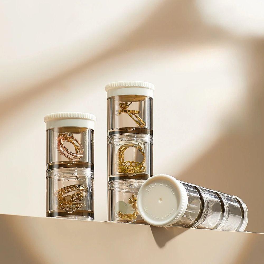 Mini Weekly Pill Organizer Box Reusable Daily Pill Box Jewelry Storage Box  Vitamins & Supplements