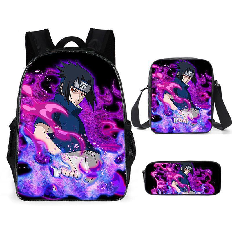 Naruto NARUTO Student School Bag 3D Digital Cartoon Printed School Bag Grade 3-6 Backpack