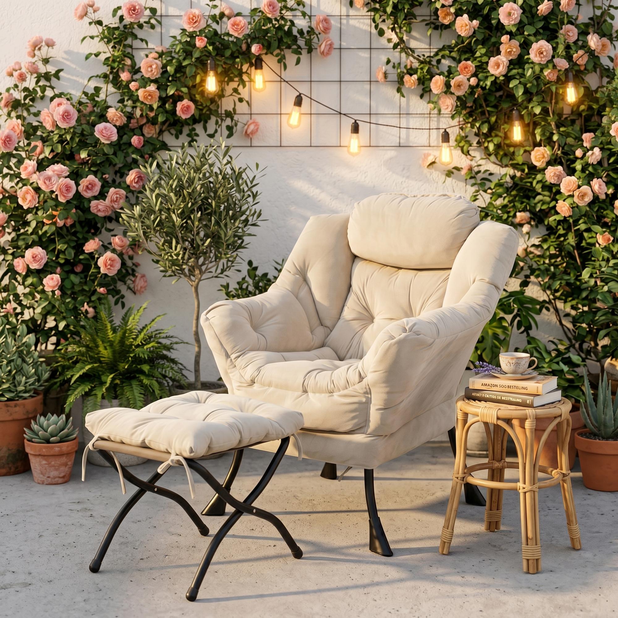 Armchair with Stool, Relax Armchair with