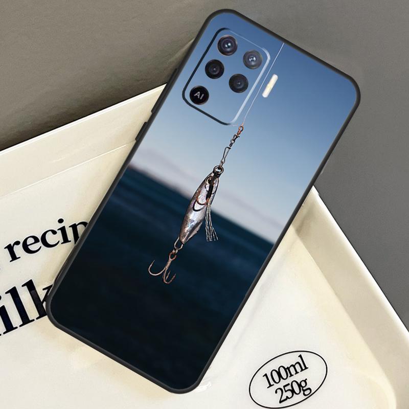 Carp Fish Fishing rod Case For OPPO A52 A72 A5 A9 A31 A53 A15 A16 A17 A54 A74 A94 A76 A96 A54S A57S A53S Cover