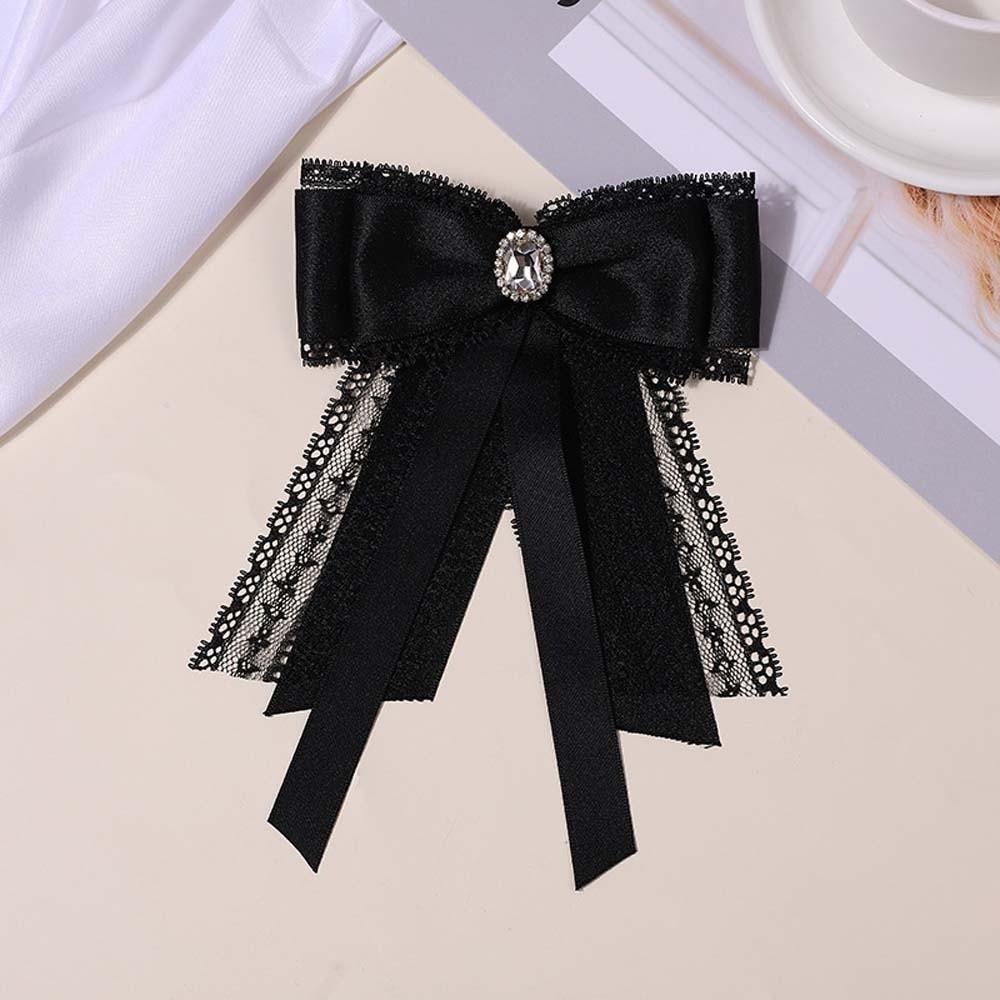 Tassels Pearls Tie Rhinestone Decoration Shirt Tie Hand-beaded Lace Necktie JK Uniform Decoration