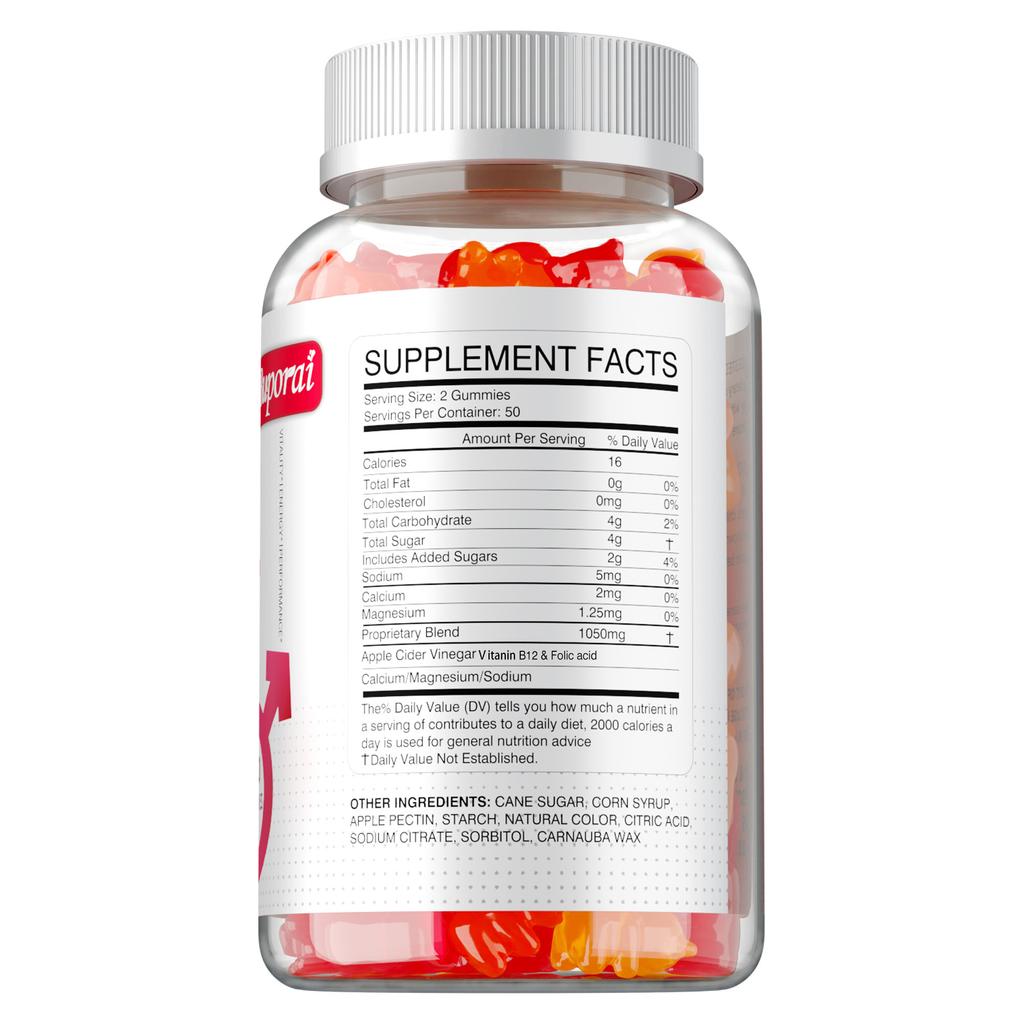 Contains a Blend of Calcium, Apple Cider Vinegar, and Magnesium To Support Muscle Recovery and Reduce Fatigue.