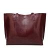 New All Matching Fashionable Handbags Simple Oil Wax Leather Casual Women's Shoulder Bags Large Capacity Tote Bags