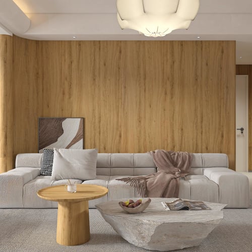 Boobest 120cm Wide X 5m Long Wood Grain Wallpaper Sticker, Brown, for Rentals, Dinoc Sheet, Bubble-Free Design, Matte, Peelable, Wood Grain Look, Desk