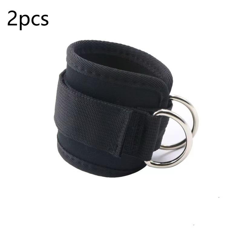 Double Cable Adjustable Ankle Straps Universal Size Padded Cuffs for Gym Home Leg Glute Workout for Adults