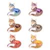 Elegant Enamel Animal Shaped Pin Brooch Including Colorful Rhinestones For Feminine Outfit Enhancement And Gift Giving