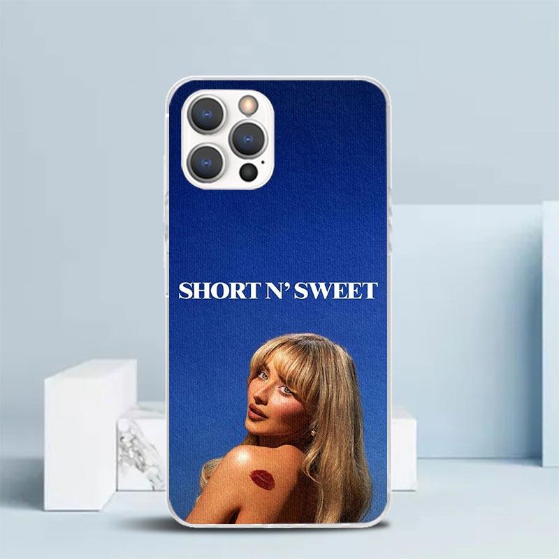 

CR66 S-Sabrina C-Carpenter Soft Cover for iPhone 16 17 Air 15 14 Pro Max 16E Phone Case 13 Mini 12 11 7 SE 8 Print Pattern Fit C iPhone 14