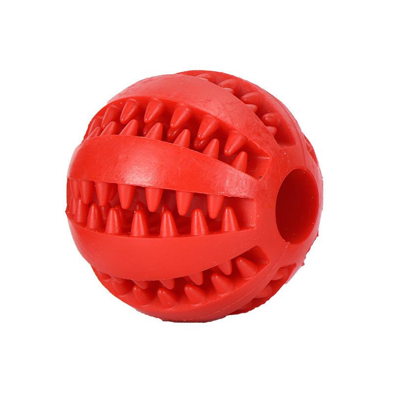 Pet Manufacturer Magic Rolling Dog Ball Interactive Dog Toy Slow Feeder Chew Pet Dog Toys Treat Dispenser Toy красный