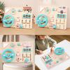Wooden Busy Board Car Steering Wheel Toy For Early Childhood Learning And Developing Fine Motor Skills