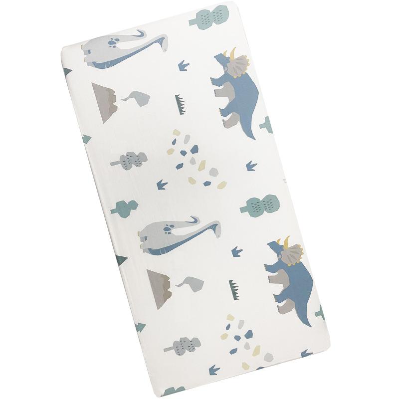 

Летняя мягкая хлопковая защитная простыня для детского матраса премиум-класса для матери и ребенка с рисунком из мультфильма - простыня на резинке для детской кроватки для комфортного сна без одежды 89*41cm