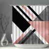 Modern Shower Curtain Waterproof Marble Geometric Splicing 3DPrint Polyester Fabric Bath Curtains Nordic Style Bathroom Screen