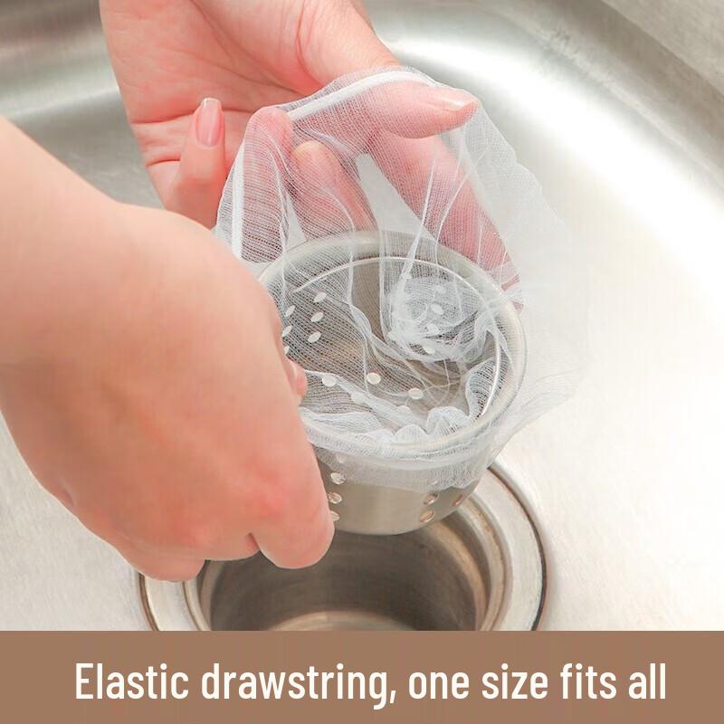 Fangcaodi Disposable Sink Drain Strainer Bags, 300 Count