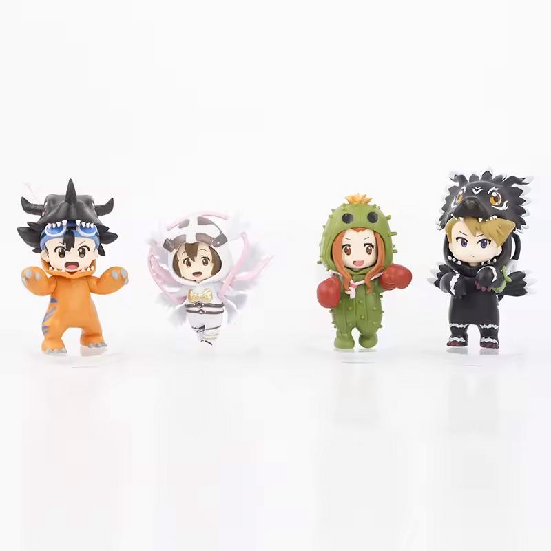 8pcs/set Anime Digital Monster Digimon Cosplay Cute Action Figure Model Toys Children for Articulated Poseable Detailed Movable Scale Collectible