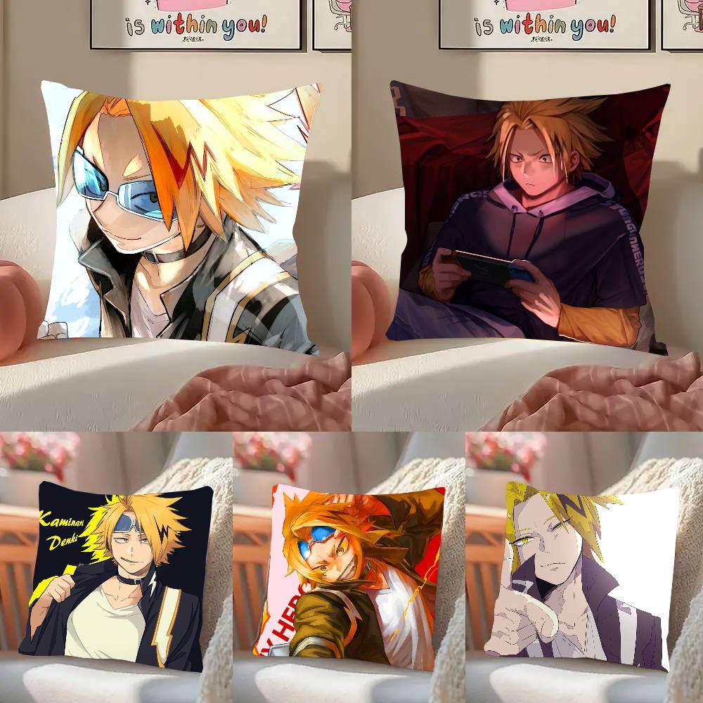 My D-Hero C-Academia Kaminari Denki Pillow Case Fashion Square Pillowcase Bedroom Sofa Room Ins Decoration Leisure