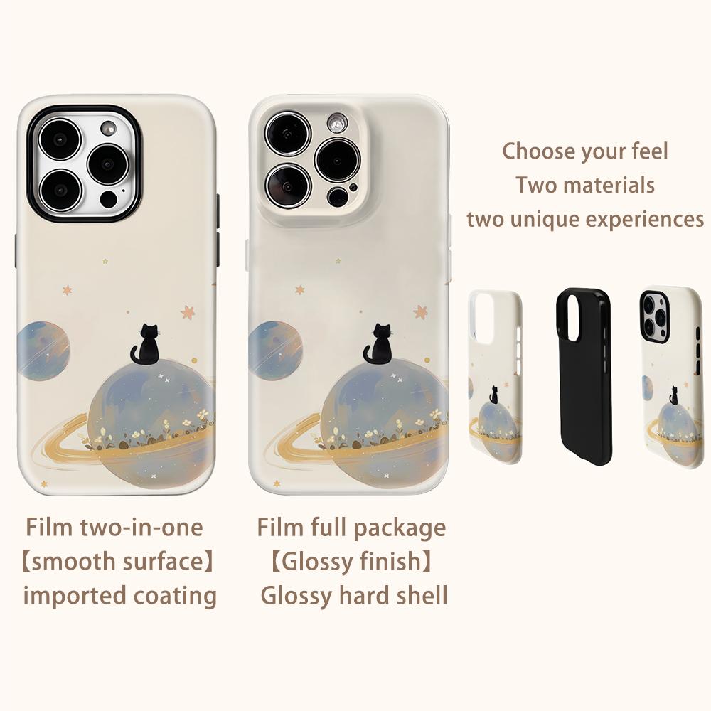 Cosmic Black CatFor Magnetic Phone Case for IPhone 17 16 15 14 13 Pro Max Plus Single Double-layer Tough Case