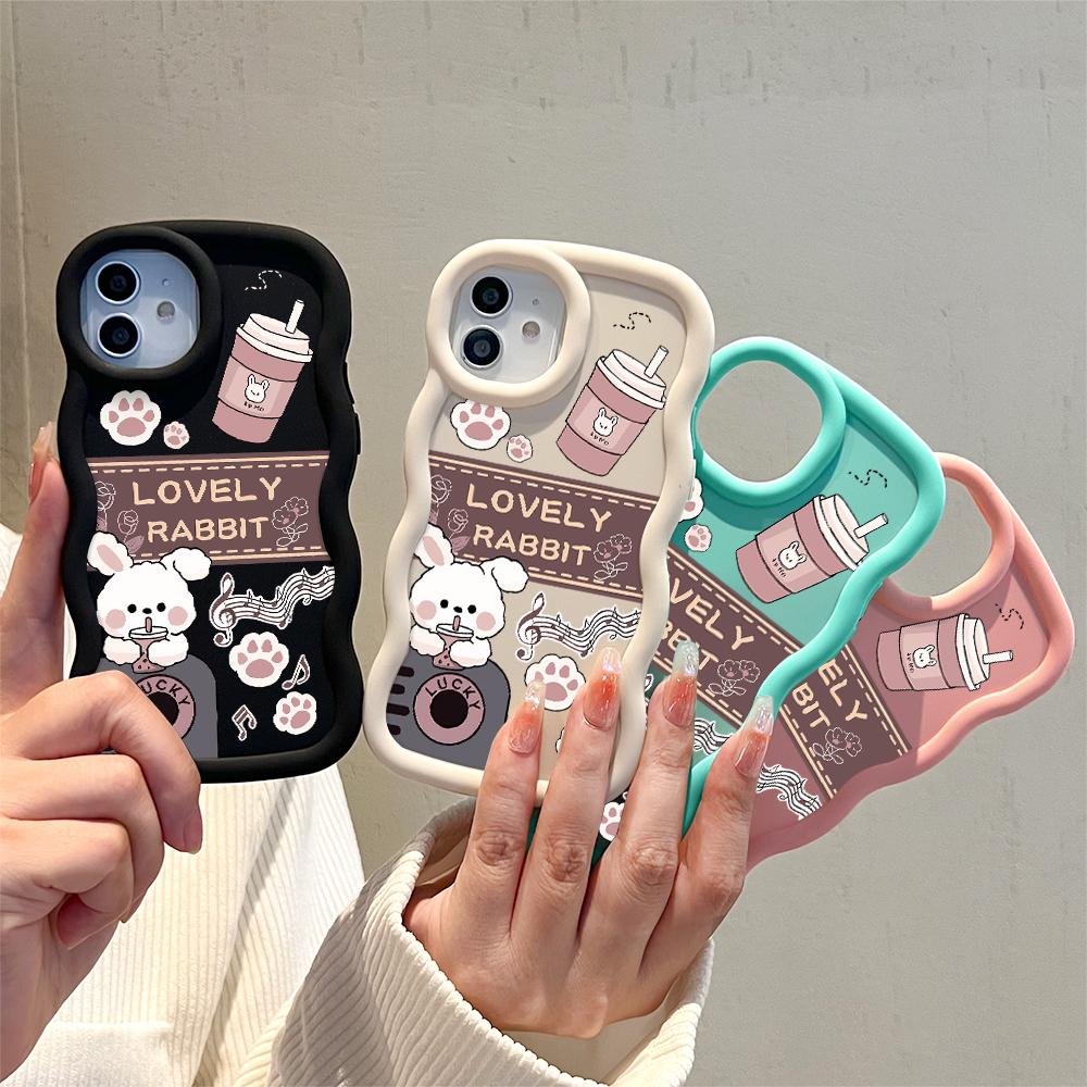 Big Wave Edge mykt silikonmateriale Macaron telefondeksel Støtsikkert beskyttende gummideksel til iPhone Samsung Huawei Honor Xiaomi Redmi OnePlus Moto