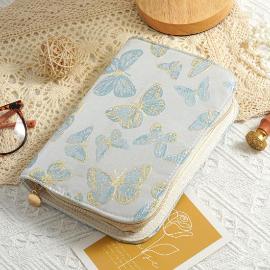Jewelry Organizer with Zipper And Removable Pages Design Portable Travel Jewelry Bag