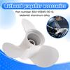 664-45945 664-45945-00-EL 9 7/8 X 10 1/2 Propeller For Yamaha 20HP 30HP White 3 Blades 10 Spline Tooth R Rotation