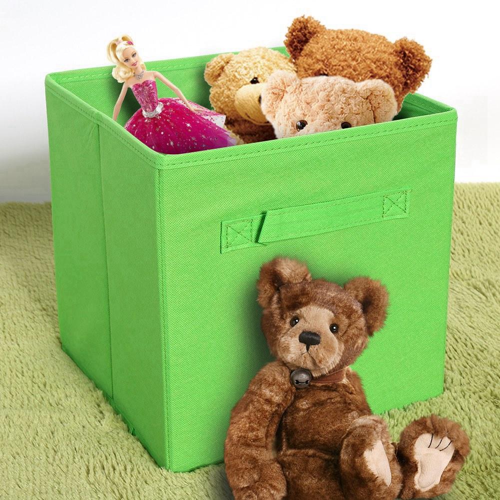 6Pcs Vlies Stoff Faltbare Schublade Lagerplätze Box Haushalt Hause Spielzeug Kleidung Organizer