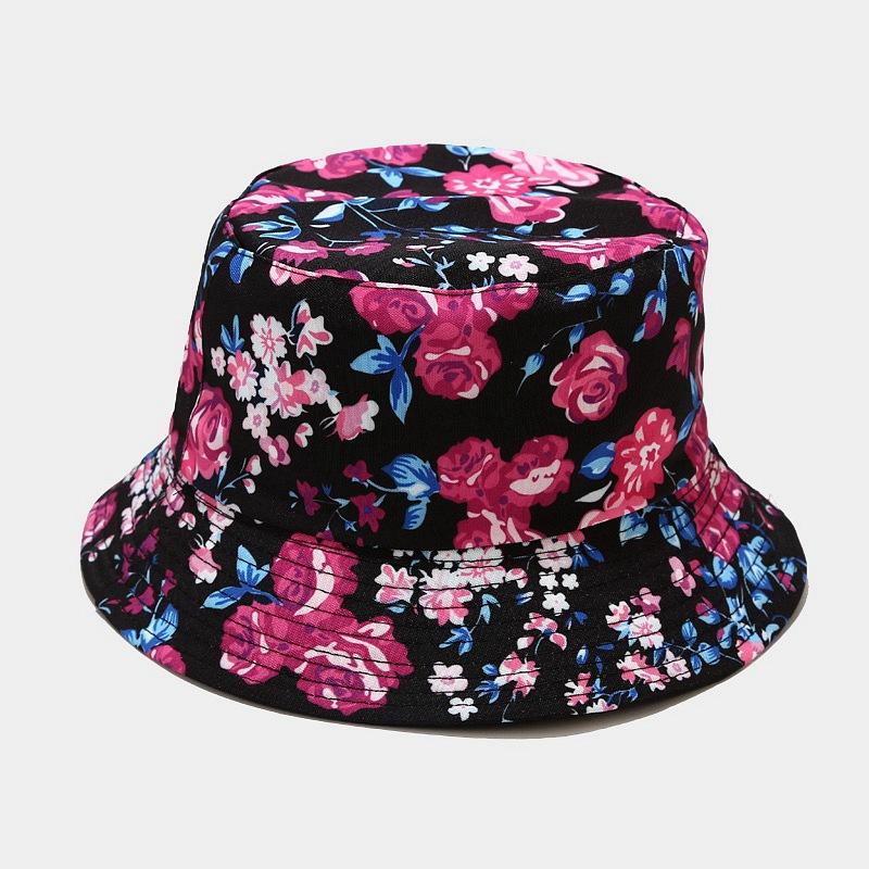 fashion plant printing pattern fisherman hat spring and summer outdoor sun protection fisherman cap unises fishing caps
