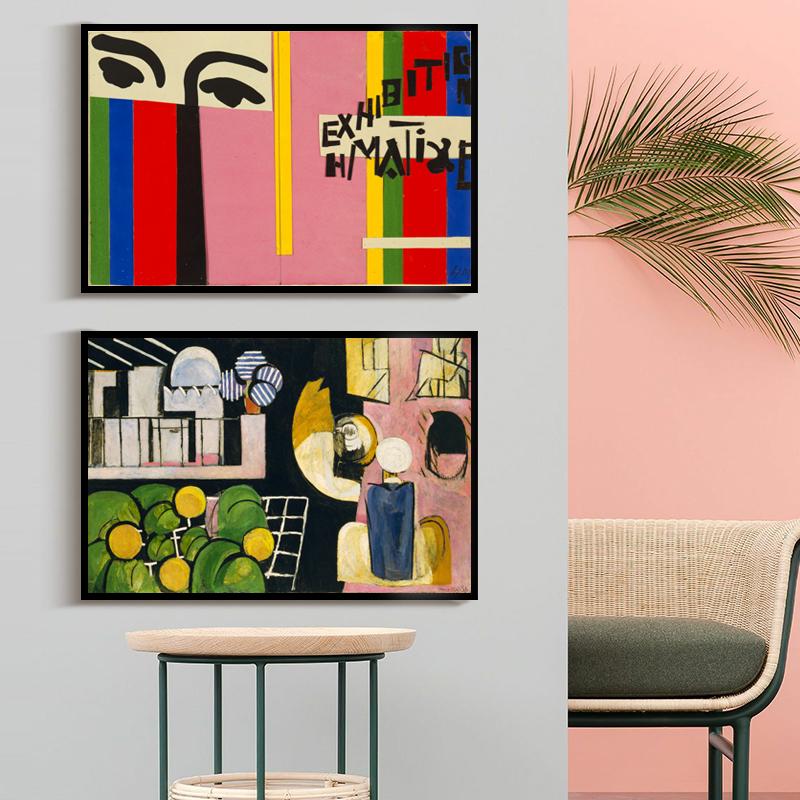 Abstract Matisse Line Art Poster World Famous Painting Vintage Wall Pictures Prints for Living Room Bedroom Nordic Home Decor