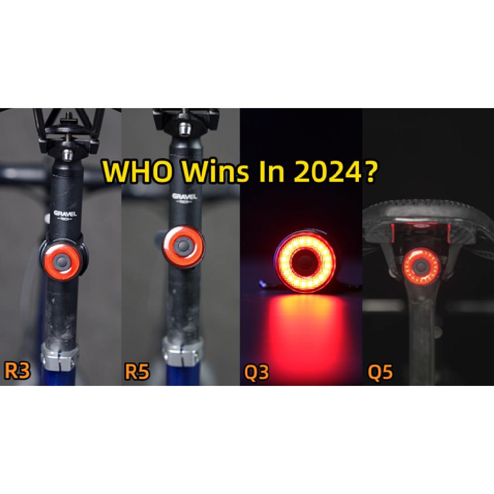 ROCKBROS Same Frequency Sensing Smart Rear Bike Light,USB-C Bicycle Brake Lights