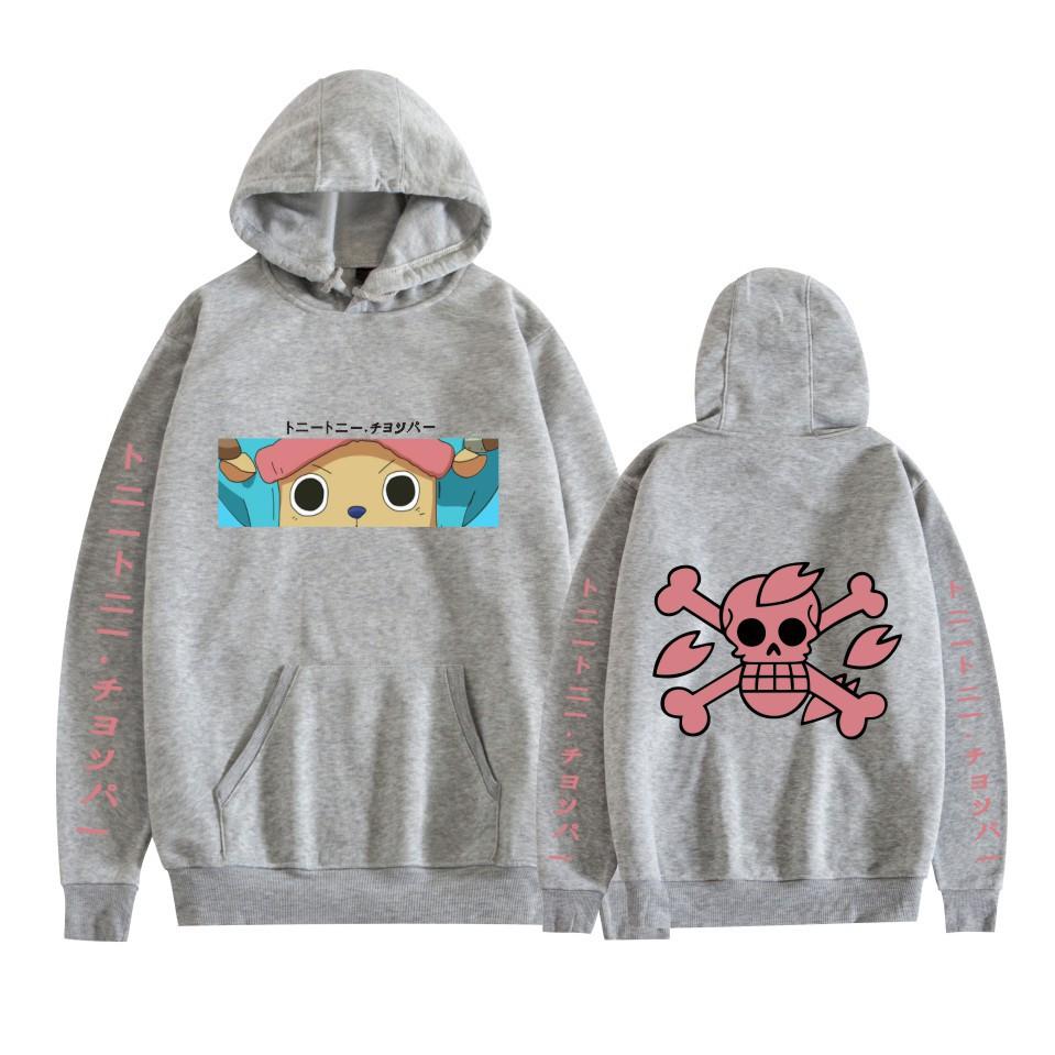 ONE PIECE Anime Hoodie Graphic Printed Sweatshirts Casual High Street Oversized Pullovers Man Women Long Sleeve Sweatshirt