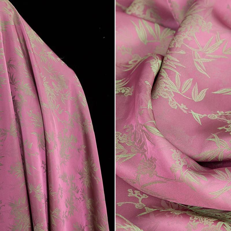 

New Chinese Jacquard Fabric Rayon Satin Tang Suit Jacket National Style Coat Cheongsam Two-color Imitation Silk Acetate Fabric 100x145cm