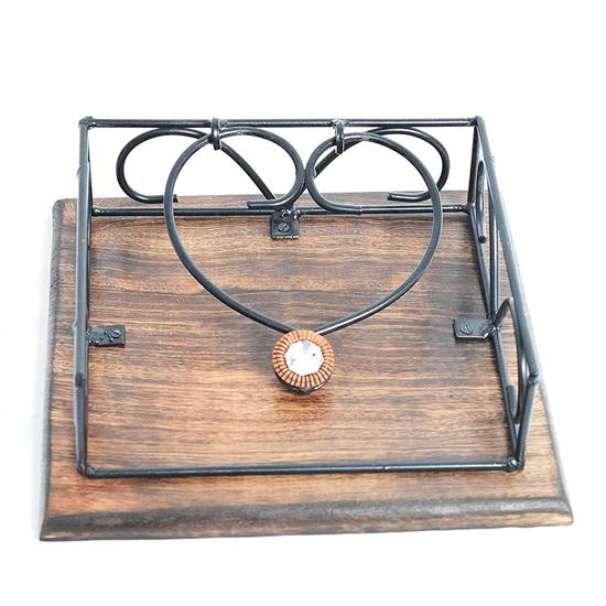 20,32 cm Serviettenhalter aus Eisen für Esstisch, Seidenpapierständer
