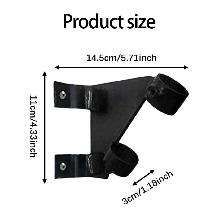 Anti Rusts Aluminum Flag Brackets Outdoor Wall Mount Regulable Clamps Safe Rails Fence Installation