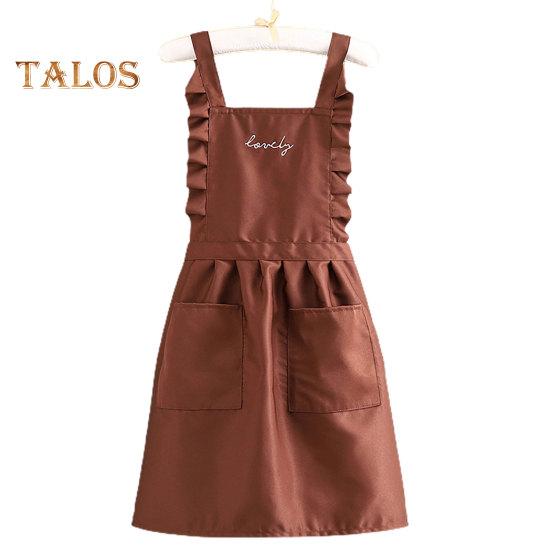 Kuchyňská zástěra Nastavitelná vlnitá hrana odolná proti nečistotám Užitečné ženy Muži Kuchyňská zástěra Šéfkuchař Pracovní oděvy Potřeby pro domácnost