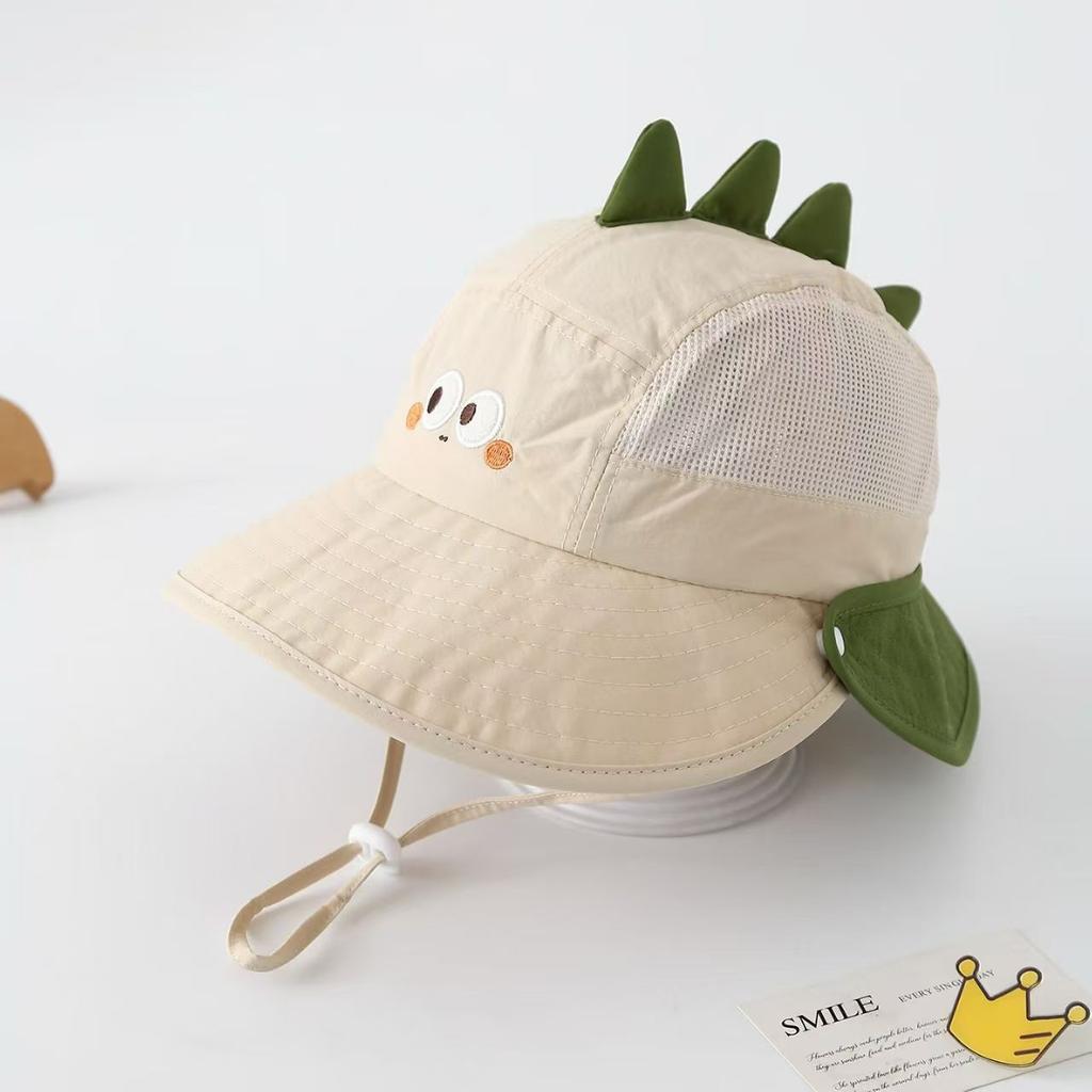 Cute Fishing Cap Children Breathable Protection UV Large Brim Beach Sun Hat Sunshade Quick Dry Mesh Cartoon Camping Bucket Cap