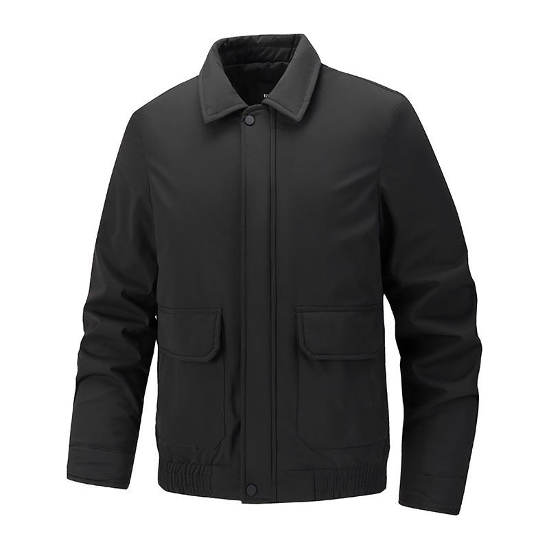 Mens Fall Winter Wrinkle-Free Fashion Workwear Detroit Jacket Collar Casual High Quality
