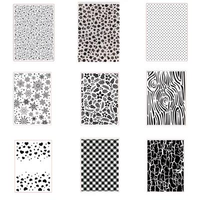 Plastic Embossing Folders Christmas Snowflake Leaves Deer Stencil for Scrapbooking Card Making Embossing Folder for Photo Album