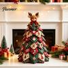 Creative Christmas Gifts for Crafters DIY Quilted Tree Kit, 3D Fabric Patchwork Craft Set Holiday Decorations Beginners, Handmade Tabletop Decor with