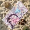 N-Nekopara Cute Kawaii Game Towel Soft Lightweight Anti-Sand Large Beach Towel Quick-Drying Bath Sports Family