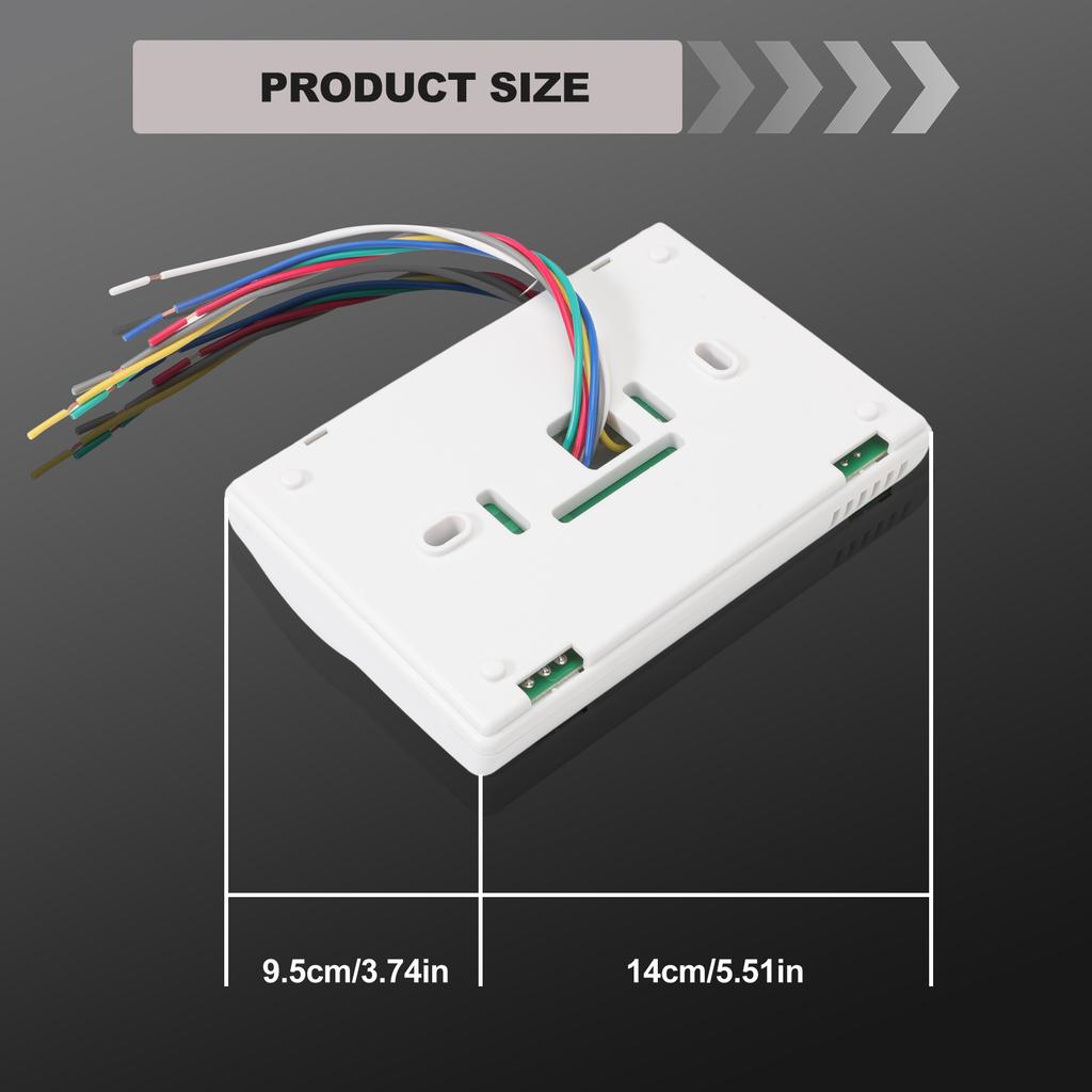 Digital Thermostat Rv Thermostat Heat/Cool T-Stat Wall Fit For Coleman 83303862 Mach 8330-336 337 338 339 368 386 83303362