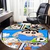 1PC Crayon Shin-chan Office Round Area Rug, Indoor Mat Suitable For Office, Under Office Chairs Bedroom Living Room Home Decor DT1212076