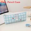 Cartoon Canvas Pencil Case With Large Capacity For Students And Girls