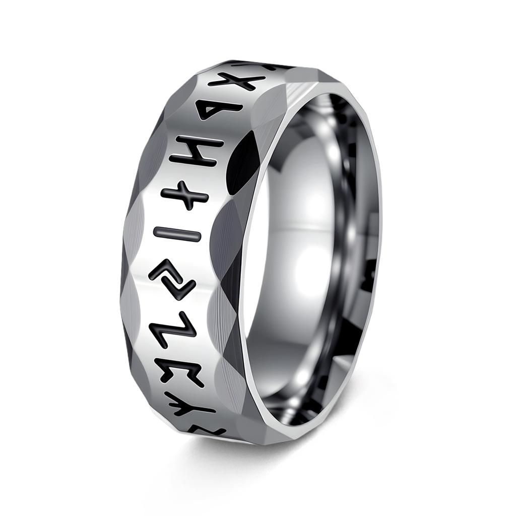 Neuer Wikinger Wikinger Runen Ring Retro Herrenschmuck
