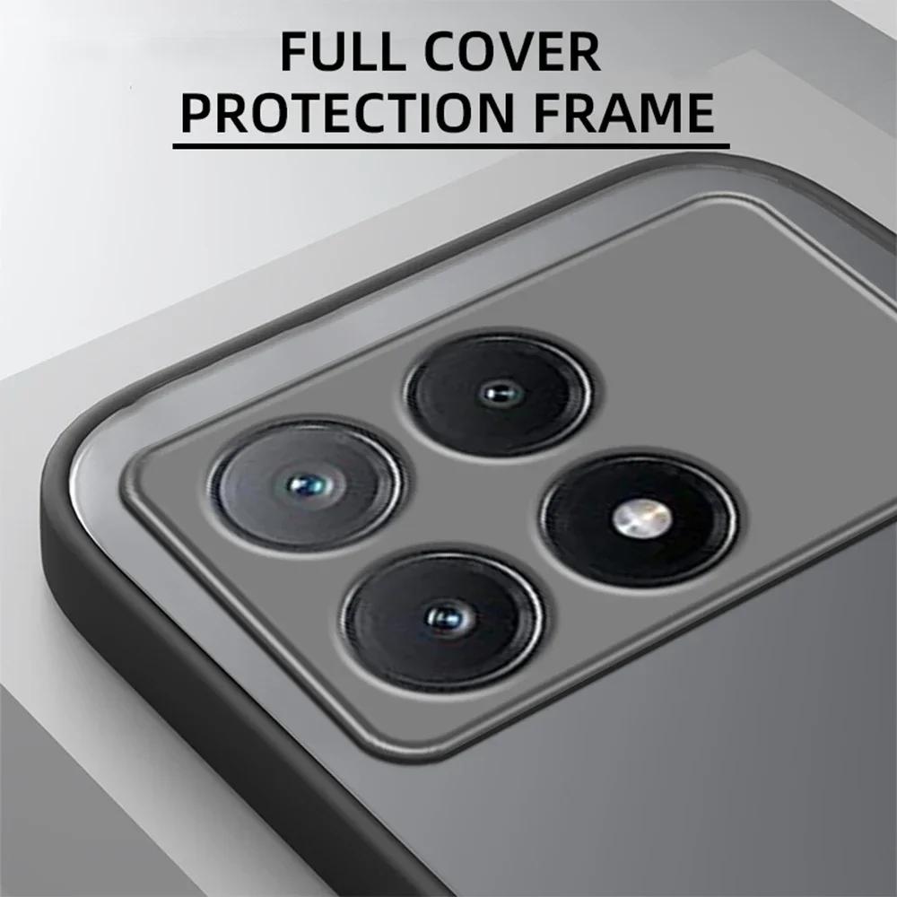 Shockproof Armor Matte Case For Pocophone Poco X7 F6 Pro M6 Plus X6 X5 F5 M3 C71 4G 5G Phone Soft Bumper Hard Cover