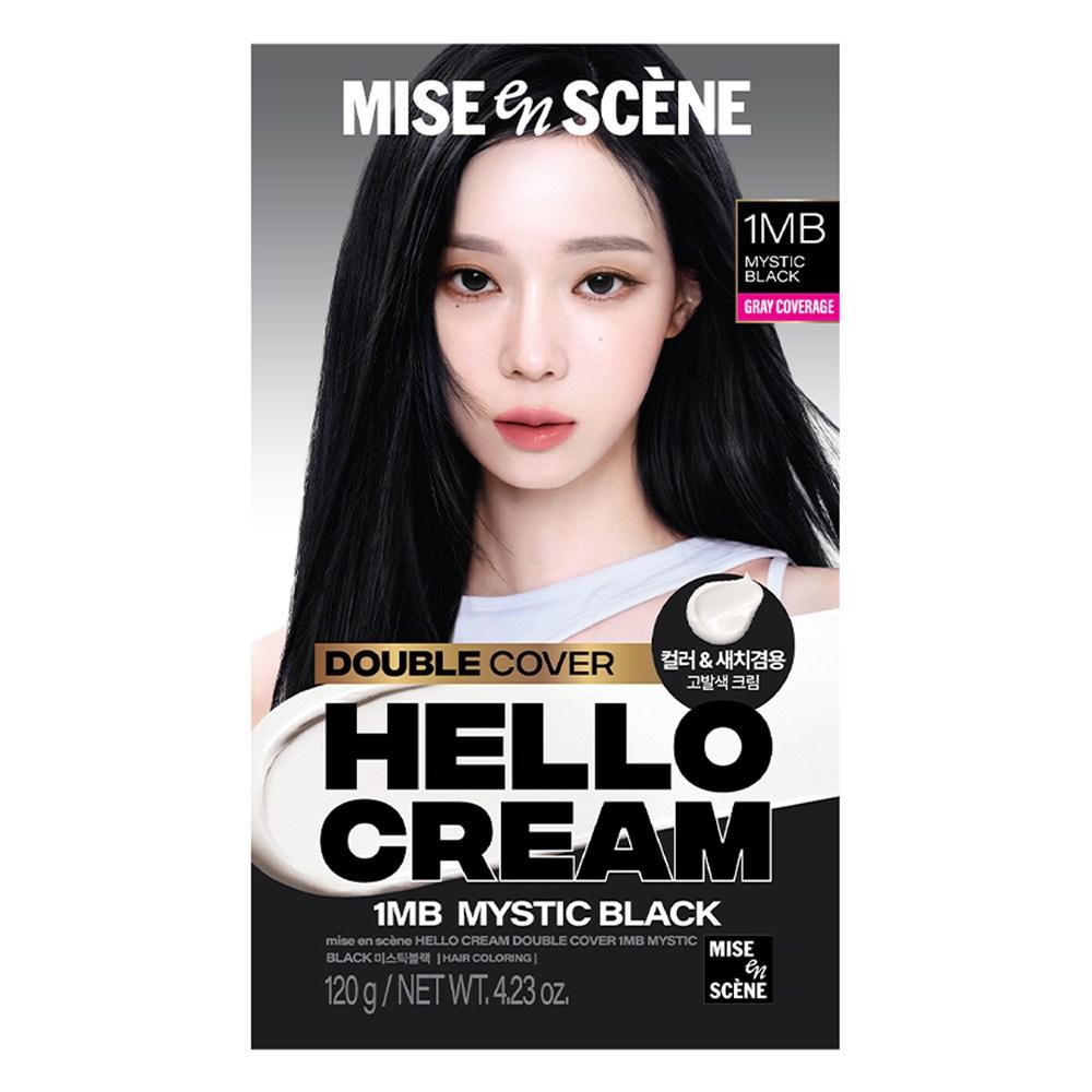 

Mise-en-scène New Hello Cream Hair Dye, Mystic Black, 1 шт.