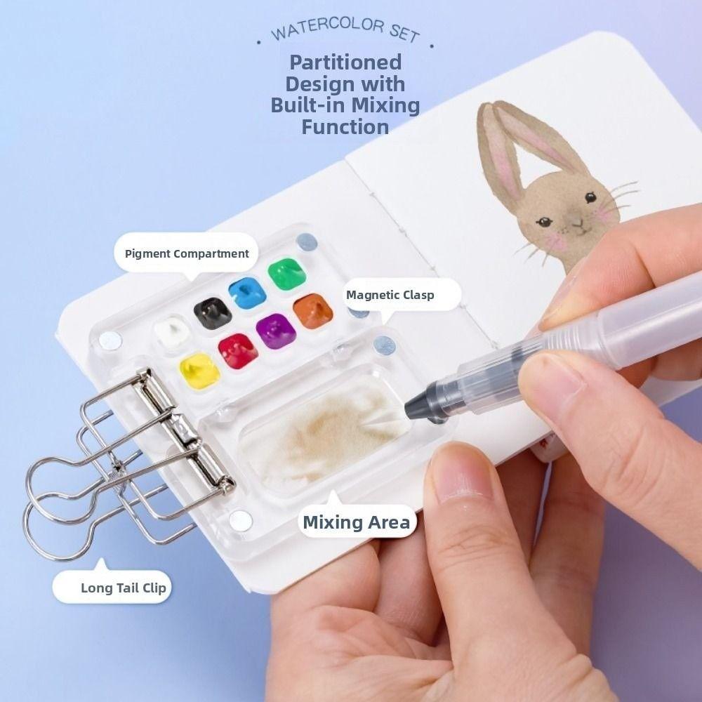 Mini-Größe Mini-Aquarellpalette Paletten Mini-Farbschale Schüler-Kunstunterricht