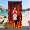 Asciugamano da Spiaggia con Stampa Calcio Nottingham Forest, Asciugamano Grande Morbido Asciugatura Rapida per Spiaggia Campeggio Nuoto