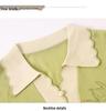 Mom's Summer Tencel Knit Lapel T-Shirt - Stylish Short-Sleeved Top for Women
