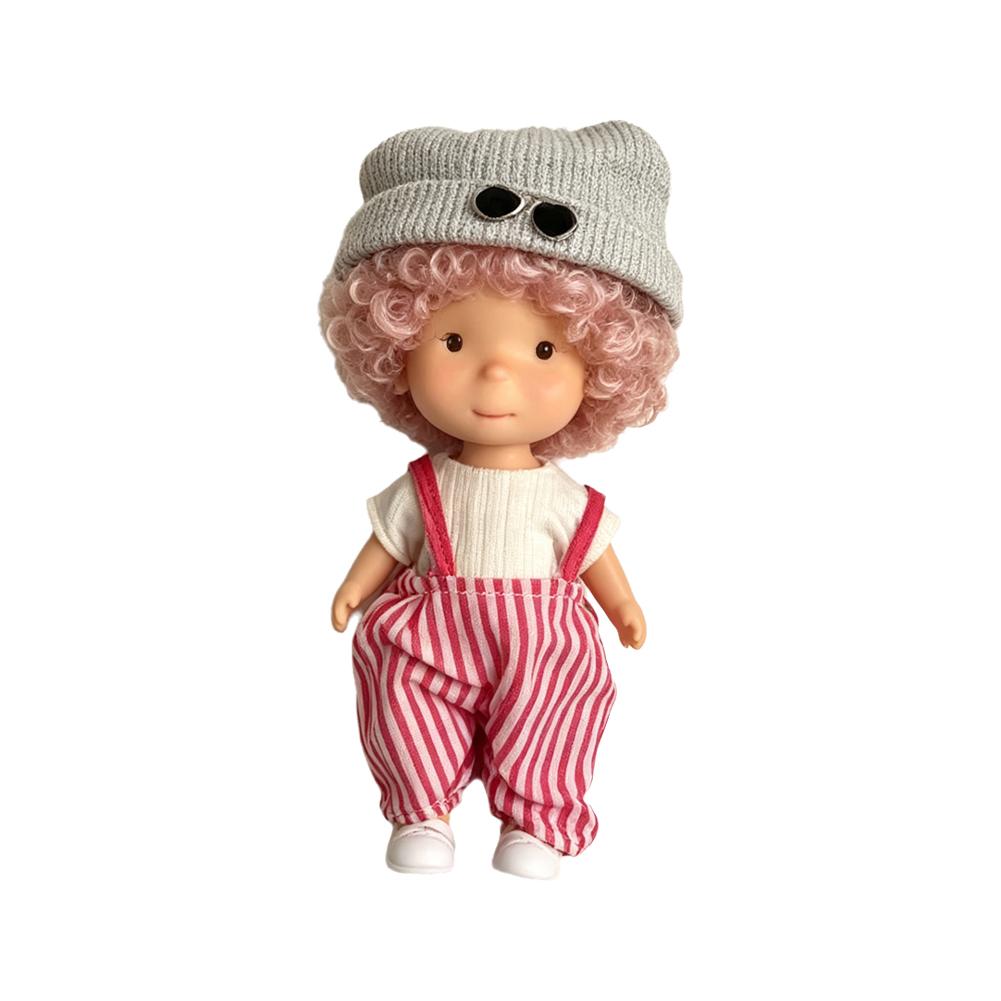 Mini Little Potato Doll Hanger Set Doll Schoolbag Key Pendant Figure Keychain Backpack Ornament Cartoon Doll Decor Gift