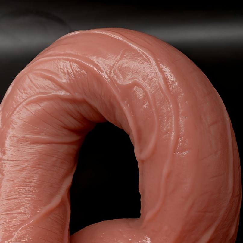 12.2" Extra Long Realistic Dildo – Self-Lubricating Liquid Silicone, Real Skin Texture, Soft & Flexible, No Batteries, Adult Toy for Women