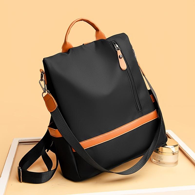Fashion Anti-Theft Backpack, Preppy College School Daypack, Women's Casual Travel Commute Knapsack