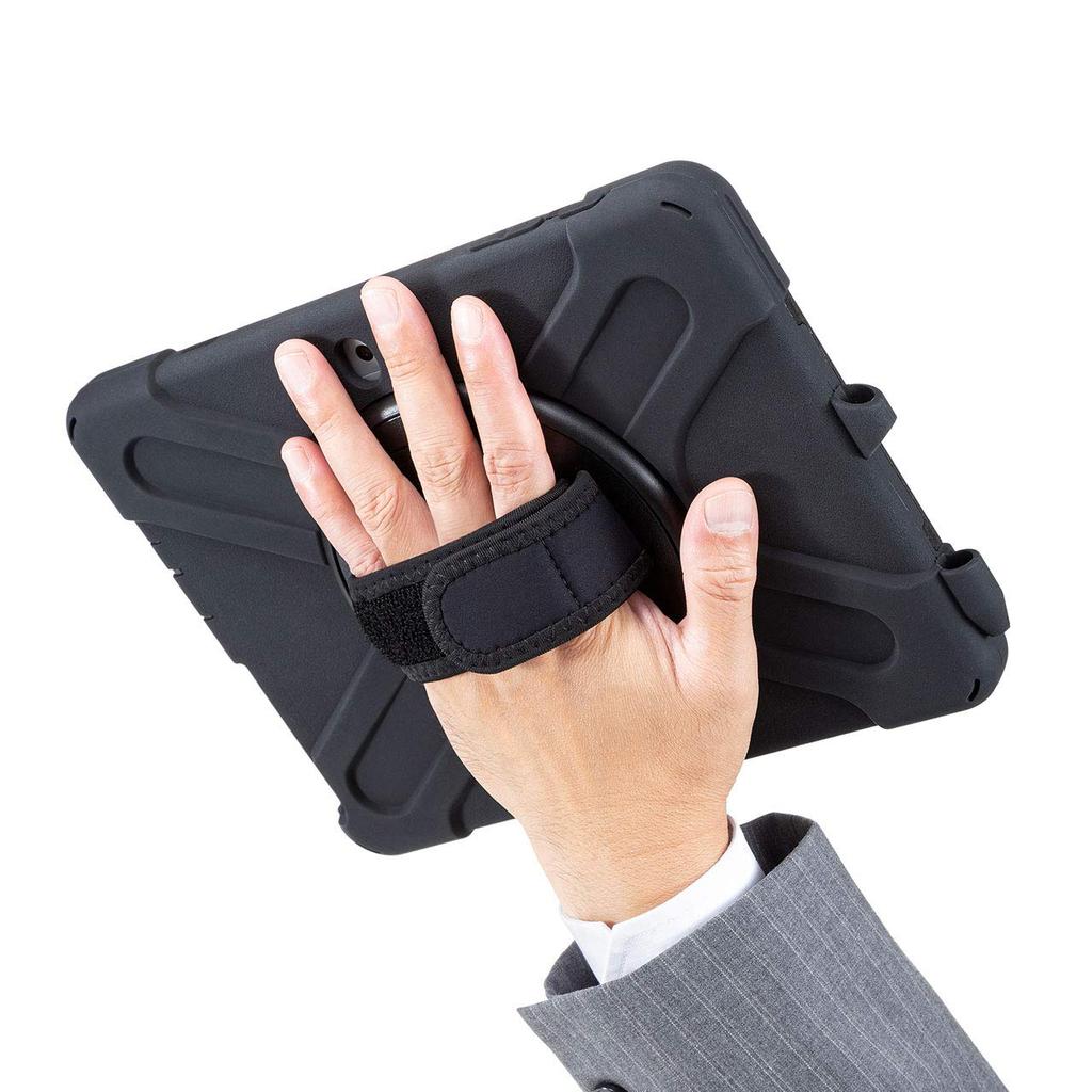 SANWA SUPPLY Surface Go 2 Shockproof Case (with Handle, Stand, and Shoulder Strap) PDA-SF7BK